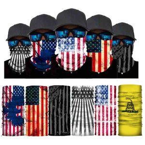 American Face Mask United Kingdom Germany Canada Flag Printing Washable Adjustable Cycling Protective Masks 50x25CM S s