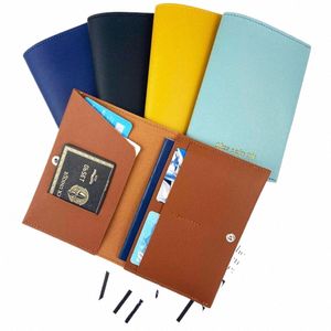 multi-card Passport Cover PU Leather ID Card Pouch Women Men Fi Portable Document Credit Card Case Passport Holder Case F53u#