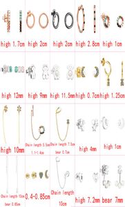 2021 NEW STYLE 100 925 STERLING SILVER BEAR FASHION CLASIAN EXQUISITE LADIES EARRINGS PIERRED JEWELRY MANUGANER DIRACT S7488189