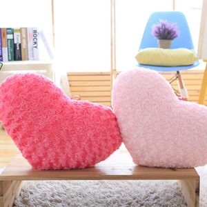 Poduszki poduszki w kształcie serca Para Rose Lover Walentynki Prezent Wedd