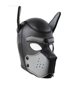 2022Role Sexy Sexy Adult Complay Play Dog Full Head Mask Мягкая мягкая латексная резиновая щенка игры для взрослых для 2107222961397