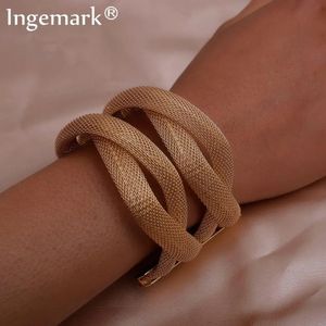 Vintage ihåliga breda manschettarmband armband för kvinnor män uttalande zigenare stor orm form öppen armband mode hand smycken 240416