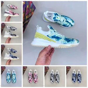 Lvity Designer Lvse Louisvutton Sneaker Casual Tie Dye Process Low Platform Shoes Mens Womens Couple Outdoor Gym Running Zapatos Baskeball Shoe With Box 1522