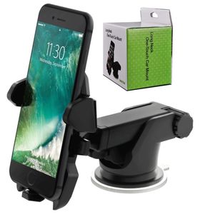 Ny Long Neck One Touch Car Mount Holder Sug Cup för mobiltelefon iPhone 7 6s Plus 5S Samsung Galaxy S8 Notera 54126947