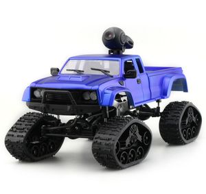 Ganzes FY002B 116 24G 4WD RC Car Military Truck mit vorderem LED Light Track Wheel W Fernbedienungspflichtigen mit LED Kids Gift7228165