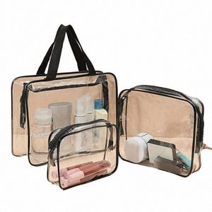 3 Pack Clear Toiletry Bag Travel Toiletry Bag Carry On Clear Bag for Travel Clear Makeup with Zipper Toiletry Kit for Wo z6gz#