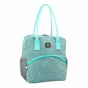 Bolsas de jantar de almoço térmicas Bolsa de grande capacidade Picnic Breakfast Box School School Chenient Lunchag Bag Saco de comida 686Z#