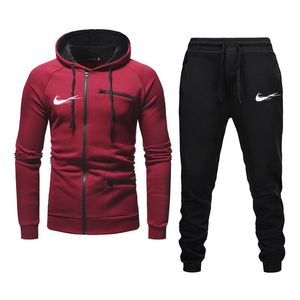 2024 Nya herrmode hoodie sportkläder män kläder jogging casual tracksuit mens springa sport kostymer tröja+byxa 2 st. Uppsättningar 2 beställningar