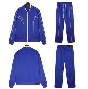 Set di abbigliamento sportivo New Men Brand Tracksuit da uomo Sporting Fitness Abbigliamento Due pezzi Giacca a maniche lunghe + pantaloni Casual's Men's Track Suit