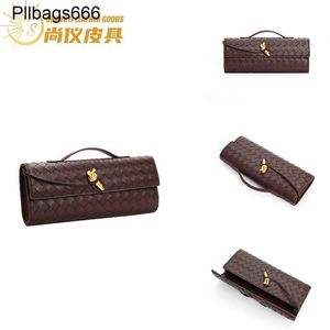 Andiamo Clutch Bag Bottegvenetas Handtaschen hochwertiger Leder -Pendelstabstabtasche für Herbst- und Winter vielseitige Crossbody -Frauen mit großer Kapazität Diamant Webe