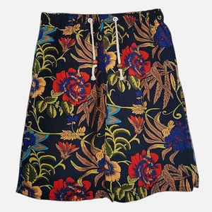 Summer Mens Beach Spodnie swobodne szybkie suszenie szorty krajowe bawełniane Chińskie i lniane drukowanie Dryfcie cienkie duże majtki