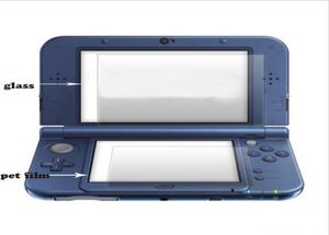 Top Tusted Glass ЖК -экраны Protectorbottom Pet Clear Full Cover Copactive Film Guard для Nintendo New 3ds xlll 3dsxl3dsll4264318