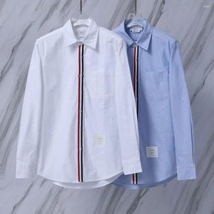 Men's Dress Shirts Mens Clothing 2024 Summer For Designer Clothes & Blouses Korea Fashion Camisas De Hombre Tops Long Sleeve