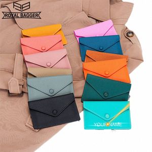 Royal Bagger -Kartenhalter für Frauen echte Kuhleder mit großer Kapazitätsbalken fi Einfacher Ultra -Thin Short Wallet 2215 B6DQ#