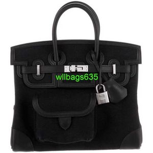 Грузовые сумки Bk Clate Smodbag Patchwork кожаная кожа 25 Black Swift Leather Hardwarehigh Quali есть логотип HB77ZG