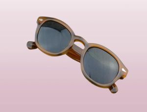 Hela design S M L Frame 18Color Lens Solglasögon Lemtosh Johnny Depp Glasses Top Quality Eyeglasses Arrow Rivet 1915 med case6658478