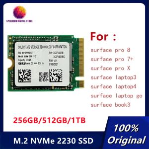 DRIVES العلامة التجارية الجديدة S990 1TB 512GB 256GB M.2 NVME 2230 PCIE3.0X4 SSD SSD لـ Microsoft Surface Pro 7+ 8 Original