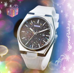 Lyx tre stiches enkla urtavla Quarz Chronograph Watches Automatic Date Colorful Rubber Belt President Super Business Leisure Watch Relogio Masculino