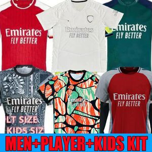 Gunners 23 24 25 G.Jesus Havertz Soccer Jerseys 2024 Arsen Thomas Trossard Nketiah Tierney Smith Rowe Shirt Saliba Odegaard Saka Martinelli Football Kids kit