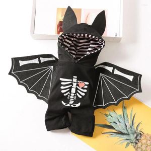 Abbigliamento per cani Elish Outfit per animali domestici Black Bat Cosplay Costume Fastener Tape non allergica per i gatti