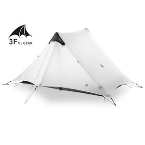 Lanshan 2 3F UL Gear Person 1 Outdoor Ultralight Camping Tent 3 sezon 4 Profesjonalny 15D Silnylon Rodless 240416