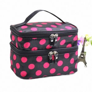 large Capacity Makeup Bag Double Zip Women Cosmetic Bag Bathing Pouch Travel Toiletries Organizer Waterproof Storage Make Up Cas n3f4#