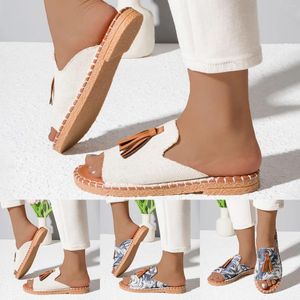 Sandals Summer Women 2024 Scarpe da donna Fashion Casual Flat Bottom Trendy non Slip Beach Platform