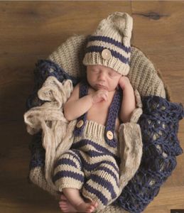 Newborn Baby Boys Unisex Crochet Knit Costume Po Pography Prop Outfits2637120