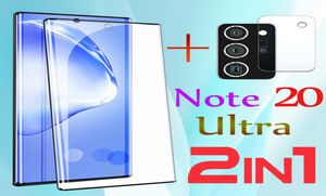 Samsung Galaxy Noteの3Dカーブした焼きガラスフィルム20 Ultra Glass Protective Screen Protector 5G S20ultra Glas 3Dアーマーカメラ3397586