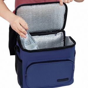 portable Lunch Bag Food Thermal Box Durable Waterproof Office Cooler Lunchbox With Shoulder Strap Organizer Insulated Case 02Q1#
