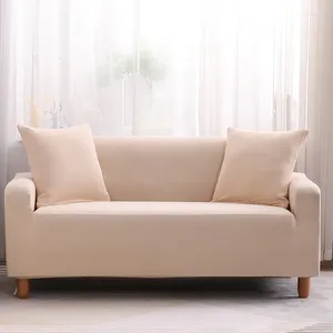 Chair Covers Classic Yellow Elastic Sofa Solid Color Stretch Slipcover For Living Room L Shape Couch Cover Home Decor