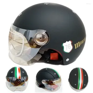 Motorcycle Helmets Unisex Helmet Half Face Moto Minimalistic Open Casco Scooter Motorbike Riding Jet Four Seasons