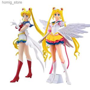 Actionspielzeug Abbildungen 23 cm Anime Sailor Moon Actionfigur Puppe Prinzessin Serenity Kuchen Ornamente Kollektion PVC Tsukino Usagi Figure Modell Spielzeug Geschenke Y240415