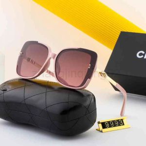 Designer Chanells Glasses Sunglass Cycle Woman Mens Fashion Polarized Small Fragrance Pearl Inlaid Temperament Sunglasses