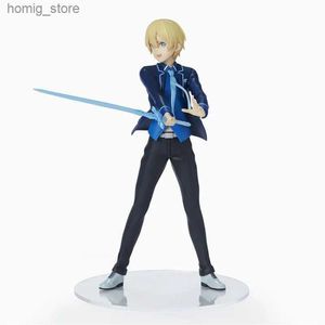 Action Toy Figures Japanese Anime Sword Art Online Sao 22cm Eugeo Synthesis 32 Dress Holding Sword Standing Action Figure Toys Hobbies Dolls Y240415