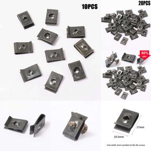 2024 20pcs Araba tamponu için metal u tipi klipsler COMPER Fender Trim Panel Düzelten Yaprak Tahtası Otomatik Motosikletler Kamyonlar Grommeter Grommet Clips