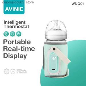 Bottle Warmers Sterilizers# Avinie portable baby bottle heater feeding bottle heater travel heater cover USB heater outdoor heater BPA free Q240416