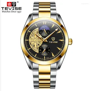 Orologi da polso orologio meccanico maschile di alta qualità 2024 Fashion Business Sports Skeleton
