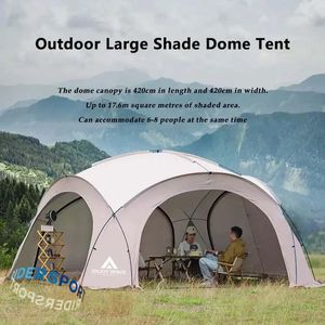 810 People Round Dome Tent Large Outdoor Luxury Camping Family Travel Picnic Park Shade Fishing 240416