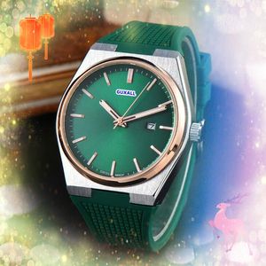 Популярные мужчины 3 Повестные часы Auto Date Dise красиво выглядящие мужские часы Весь криминал знаменитый цвет резиновый ремешок импортированные Quartz Movement Bracelet Watch Gifts подарки