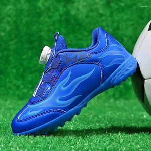 American Football Shoes Kids Soccer Boys Girls Boots Cleats Non-Slip Training Outdoor Grass Futsal TF Turf Barn Sneakers