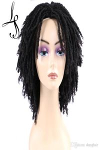 6quot Short Soft Brown Synthetic Wigs For Black Women Faux locs Dreadlock Dreads Braiding Crochet Fiber American Hair Wig7149699