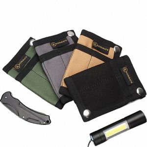 Ourdoor EDC Tool Storage Bag Multifunktial faltbare Kreditkartenhalter Brieftet Tactical Messer Stift Universal Werkzeugbeutel F77S#