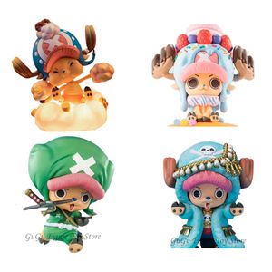 Chopper Anime -figurer Kawaii Action Figur Söt Mini Statue Model Collection Decoration Toy for Kids Birthday Present 240318