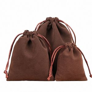 50pcs/lote 13x18cm Bolsas de tração Sacos de jóias veets Sacos de embalagem de jóias podem personalizar 17 cores para escolher E79F#