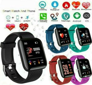D13 Smart Watches 116 Plus 2020 Säljer Heart Rise Watch Smart Wristband Sports Watches Kit Blood Pressure Smart Band WaterPro8384091