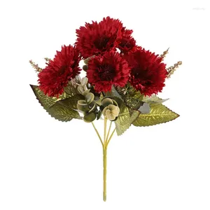 Decorative Flowers Wedding Bouquet Series Single Carnation Rose Set Soap Artificial Decoration Accessories