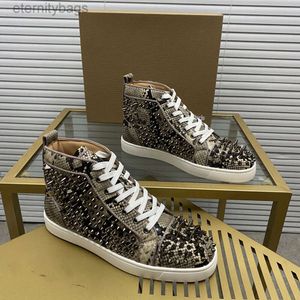 top quality mens stylish studded shoes handcrafted real leather designer rock style unisex red soles shoes luxury fashion womens diamond encrusted casual shoe 0012