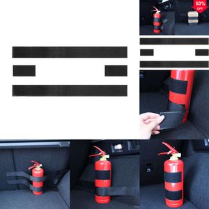 2024 4Pcs Car Trunk Organizer Fire Extinguisher Mount Straps Storage Bag Tapes Fixing Bandage Holder Stickers Interior Accessories