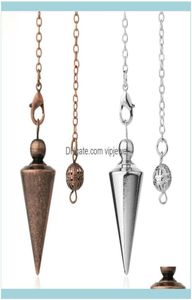 Pendant Necklaces Pendants Jewelrycone Metal Pendulum For Wia Antique Copper GoldColor Spiritual Pendulo Radiestesia Healing Pe5897588